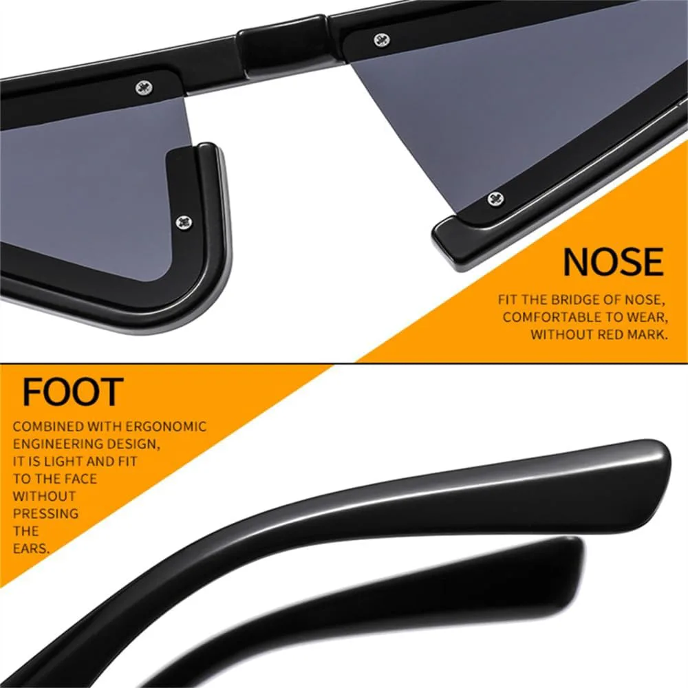 

Треугольные солнцезащитные очки «кошачий глаз» для женщин и мужчин в стиле ретро хип-хоп, солнцезащитные очки с защитой от УФ-излучения UV400 VFDHN, Blue Green Tea