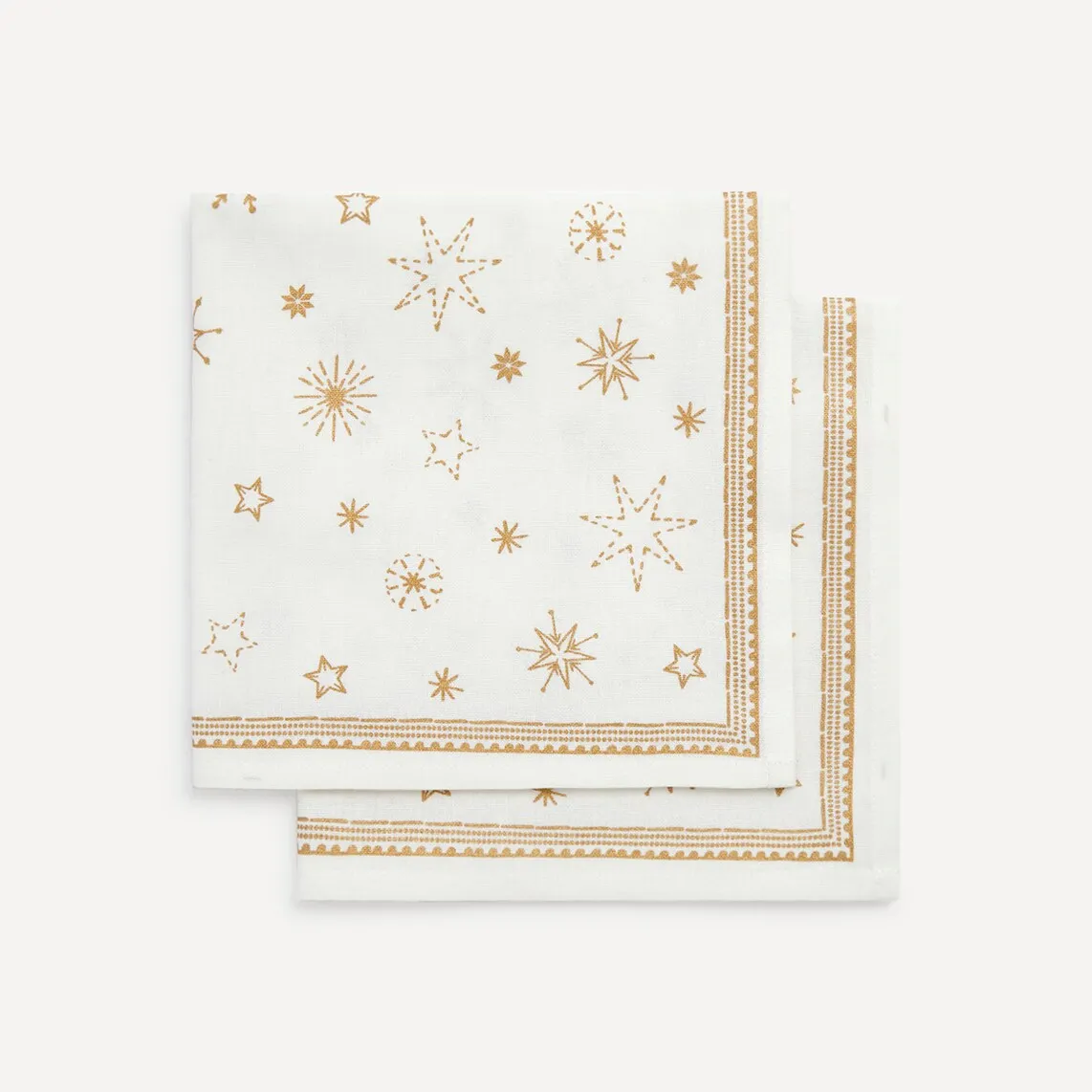 

Набор из 4 хлопковых салфеток Christmas Stars Basics El Corte Inglés, золото
