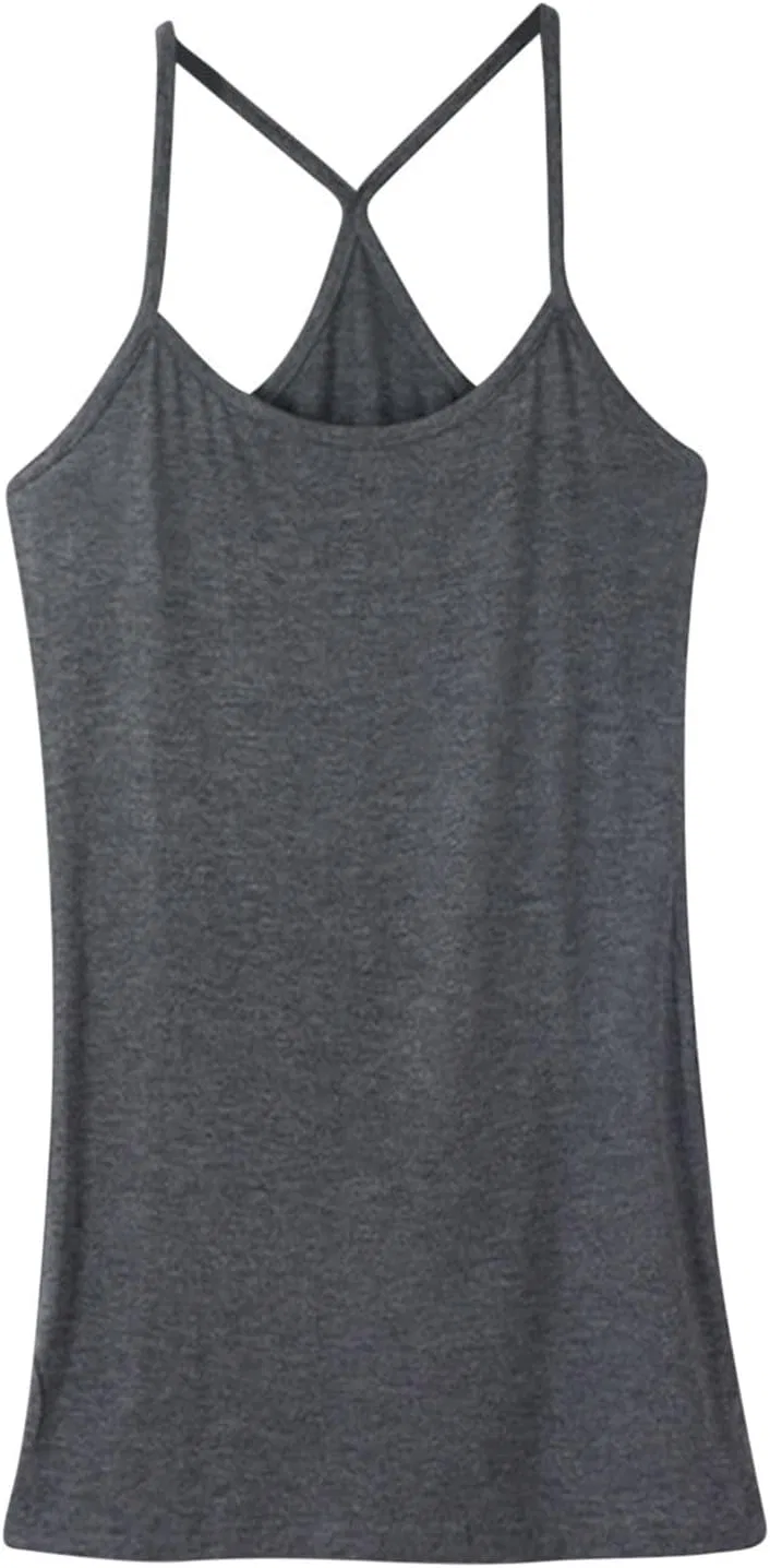 Женский топ на тонких бретелях, свободный, Athletic Tank Top, A01_dark Gray