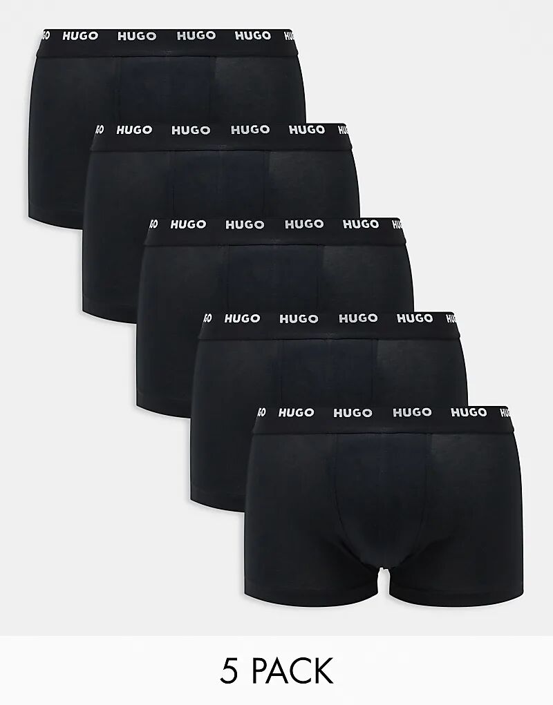 

HUGO Bodywear 5 пар трусов-боксеров черного цвета BOSS Bodywear