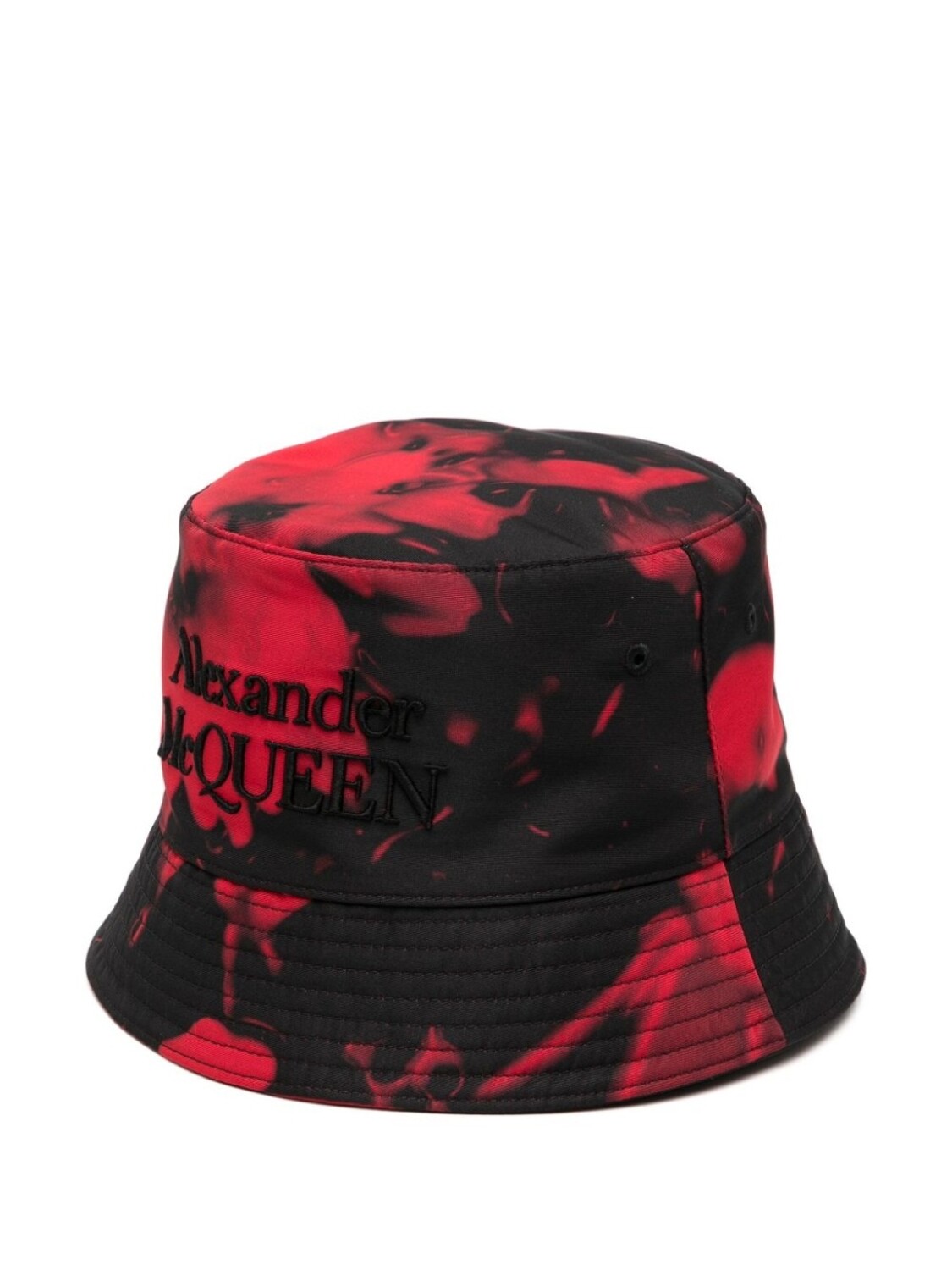 

Alexander McQueen панама с вышитым логотипом, черный