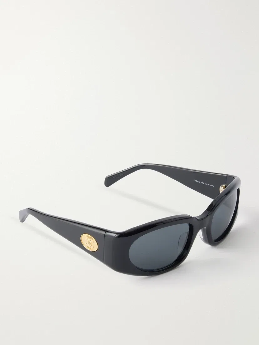 Солнцезащитные очки Journey в круглой оправе из ацетата CELINE EYEWEAR, черный — фото 3