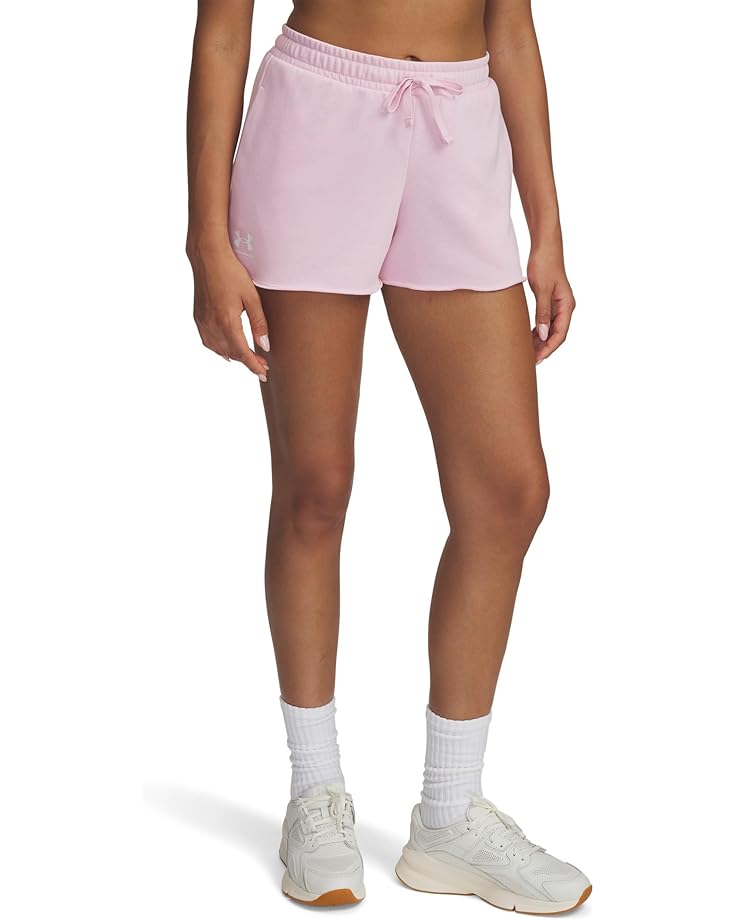 

Шорты Under Armour Rival Terry Shorts, цвет Prime Pink/White