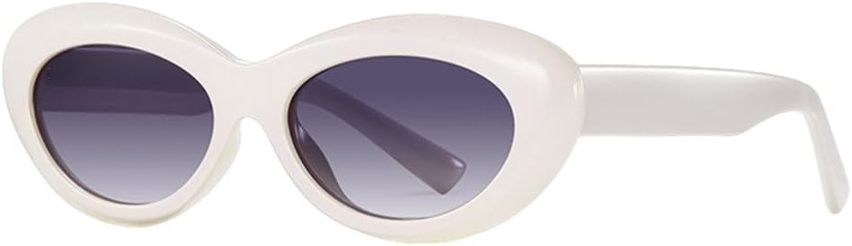 

Солнцезащитные очки MUTYNE овальной формы с поляризацией, ретро, ​​женские, из ацетата, мужские, «кошачий глаз», защита от УФ-излучения UV400, коричневые, черные, White With Gray