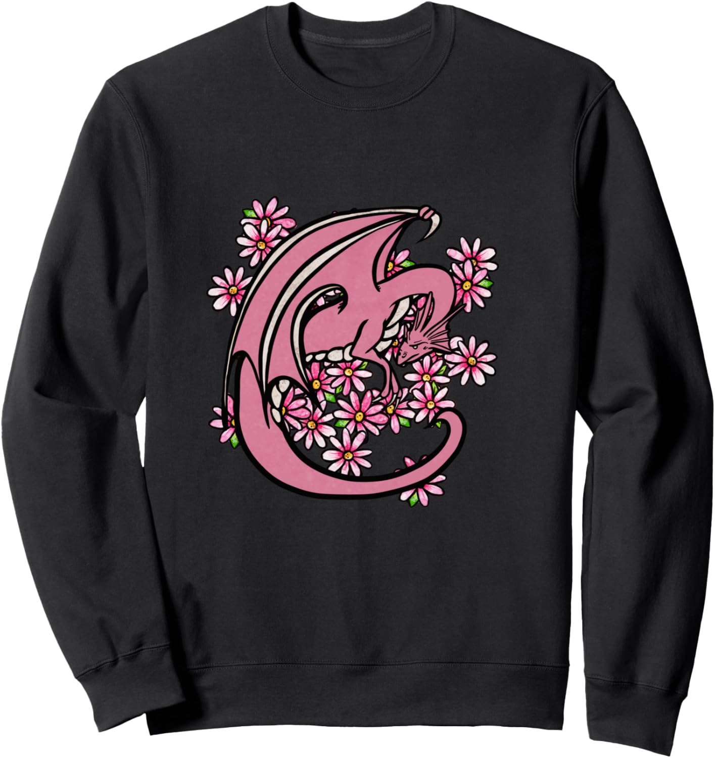 

Розовая толстовка с цветочным рисунком дракона для женщин Dragon Snugg, Розовый, Розовая толстовка с цветочным рисунком дракона для женщин Dragon Snugg