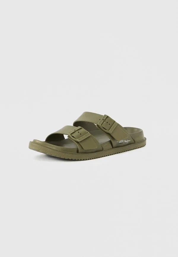 Океанские мулы Pepe Jeans, Dark Khaki Green — фото 2