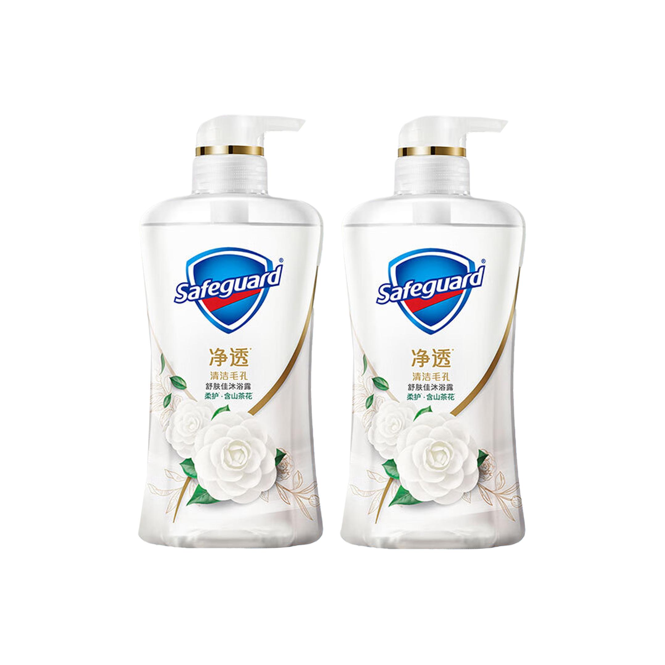 

Увлажняющий сглаживающий гель для душа с ароматом камелии очищение, увлажнение, питание 540г+30г SAFEGUARD