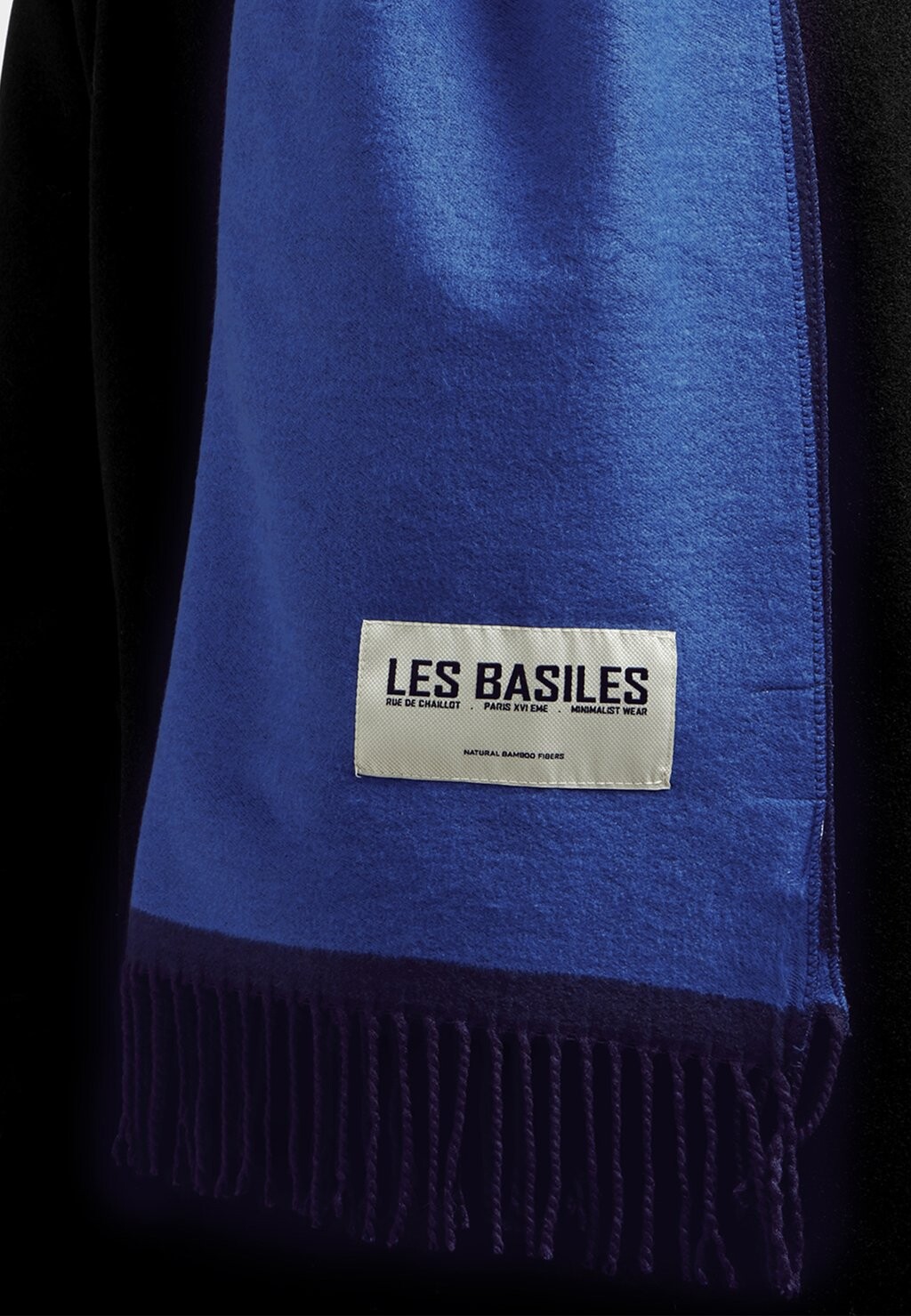 

Шарф LES BASILES, темно-синий