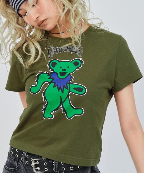 

Мини-футболка, принт Grateful Dead, бренд atmos, розовый цвет