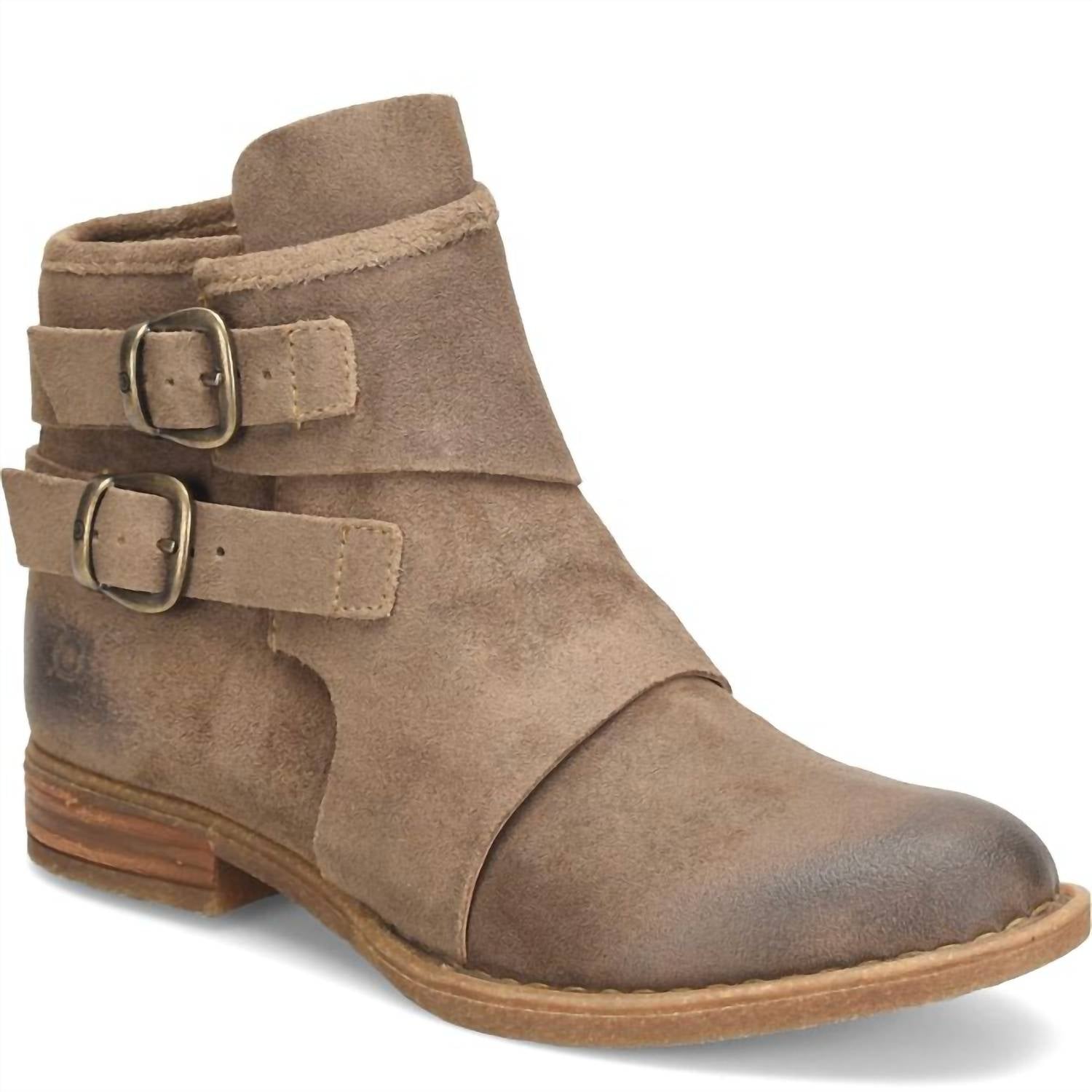 Женские сапоги Moraga в цвете тауп Avola с эффектом поношенности Born, Taupe Avola Distressed