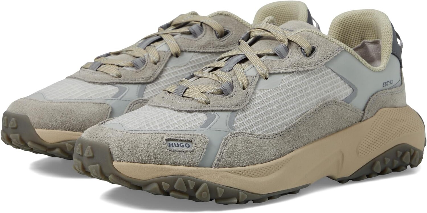 

Кроссовки HUGO Mixed Material Mesh Sneakers, цвет Light Pigeon Grey, Серый, Кроссовки HUGO Mixed Material Mesh Sneakers, цвет Light Pigeon Grey