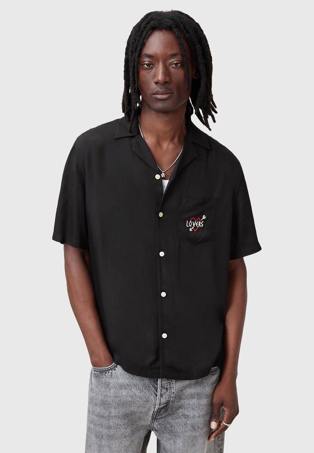 

Рубашка LOVERS AllSaints, черный