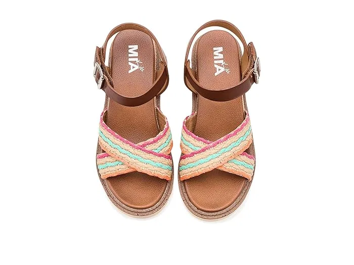 Босоножки на каблуке Zhella Mia Kids, Cognac Multi — фото 3
