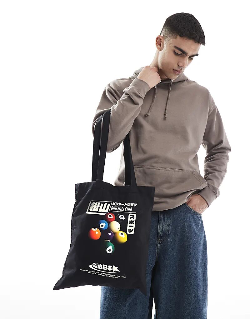 

Сумка-тоут для бильярдного клуба PRNT черного цвета