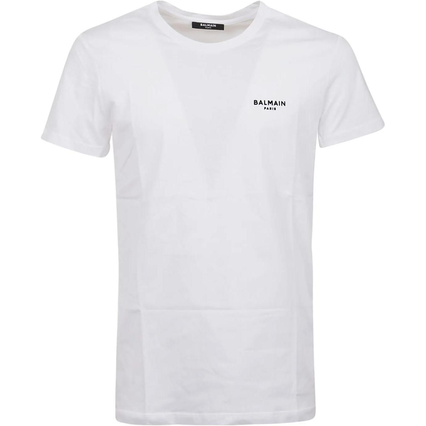 

Футболка с набивным логотипом BALMAIN, белая