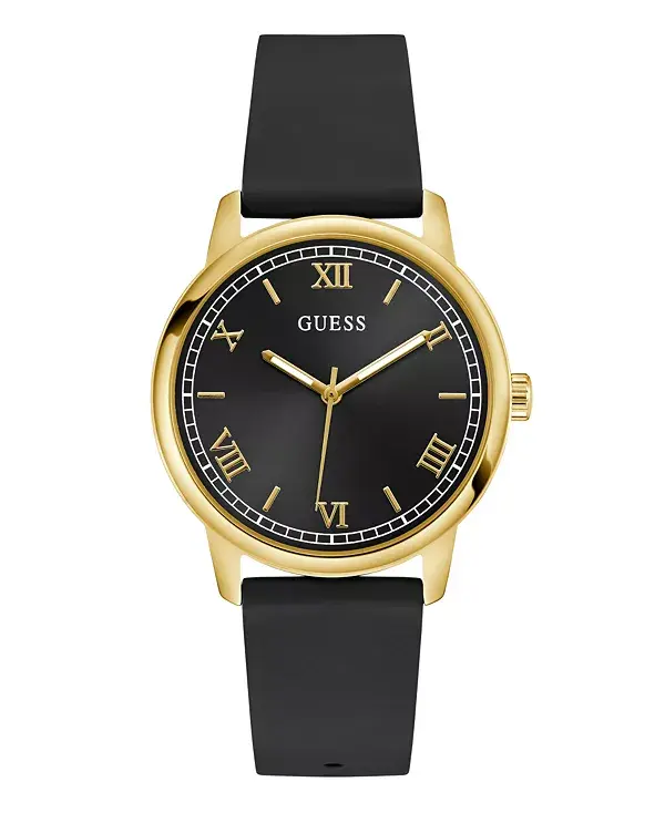 

Мужские аналоговые часы черного золота, 40 мм Guess, gold-tone