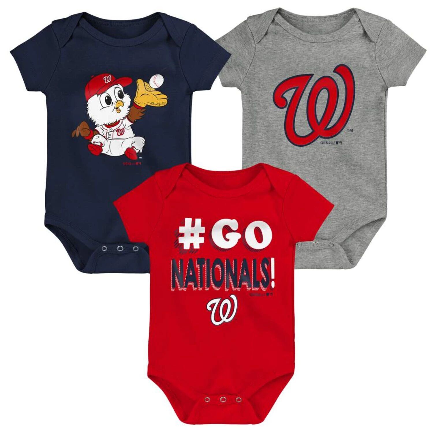 

Набор из трех боди Infant красного/темно-синего/серого цвета Washington Nationals Born To Win Outerstuff, Красный, Набор из трех боди Infant красного/темно-синего/серого цвета Washington Nationals Born To Win Outerstuff