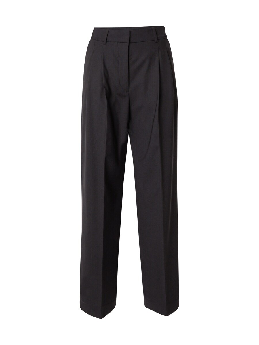 

Брюки со складками спереди & Other Stories Loose fit Pleat-Front Pants, черный