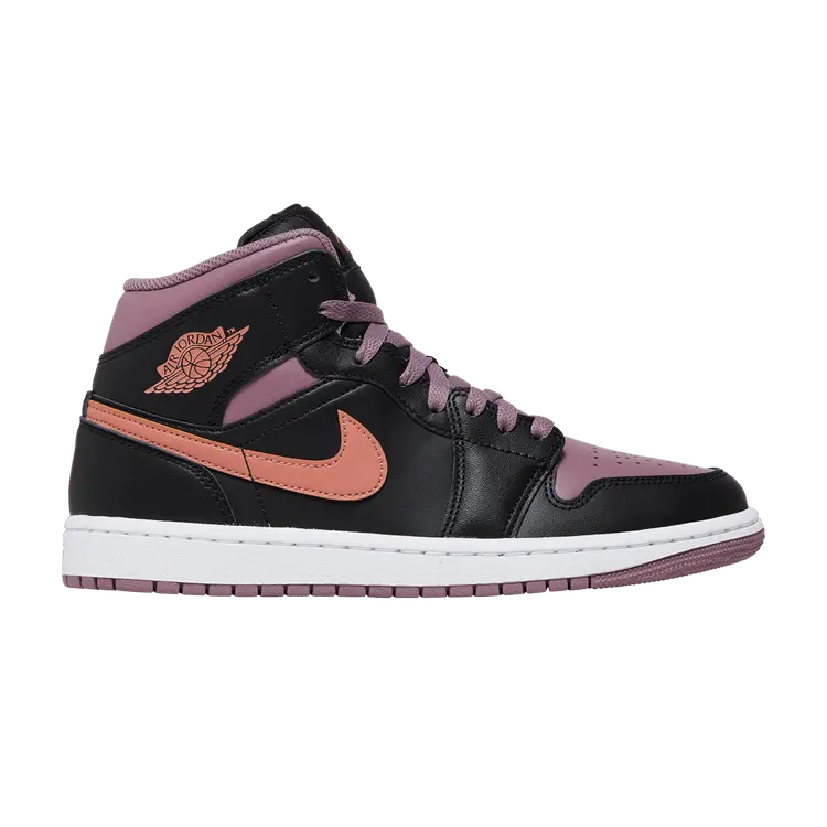 

Кроссовки Air Jordan Air Jordan 1 Mid SE 'Black Sky J Mauve', черный