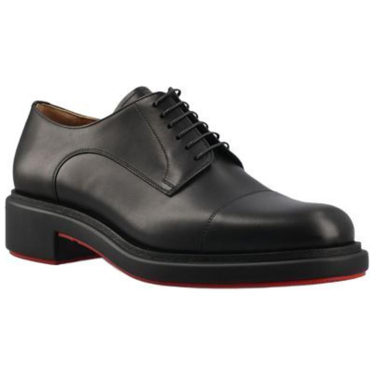 

Кожаные лоферы на платформе Christian Louboutin, черные