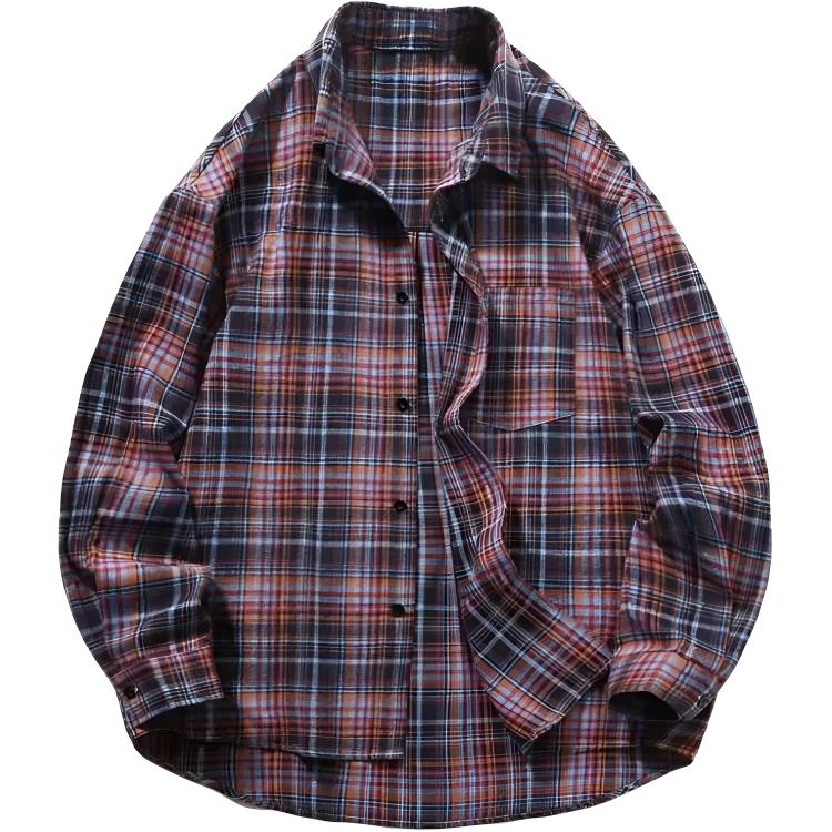 

ZIAREL Рубашка Unisex Purple Lapel Moderate