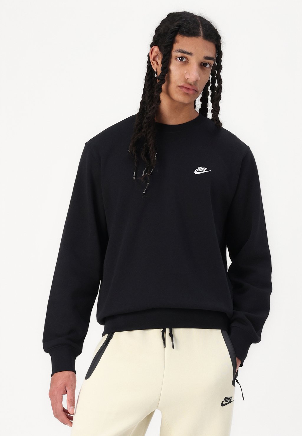 Толстовка CLUB CREW Nike Sportswear, черный — фото 4