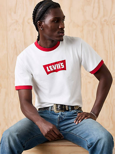 

Классическая графическая футболка Levi's, цвет White