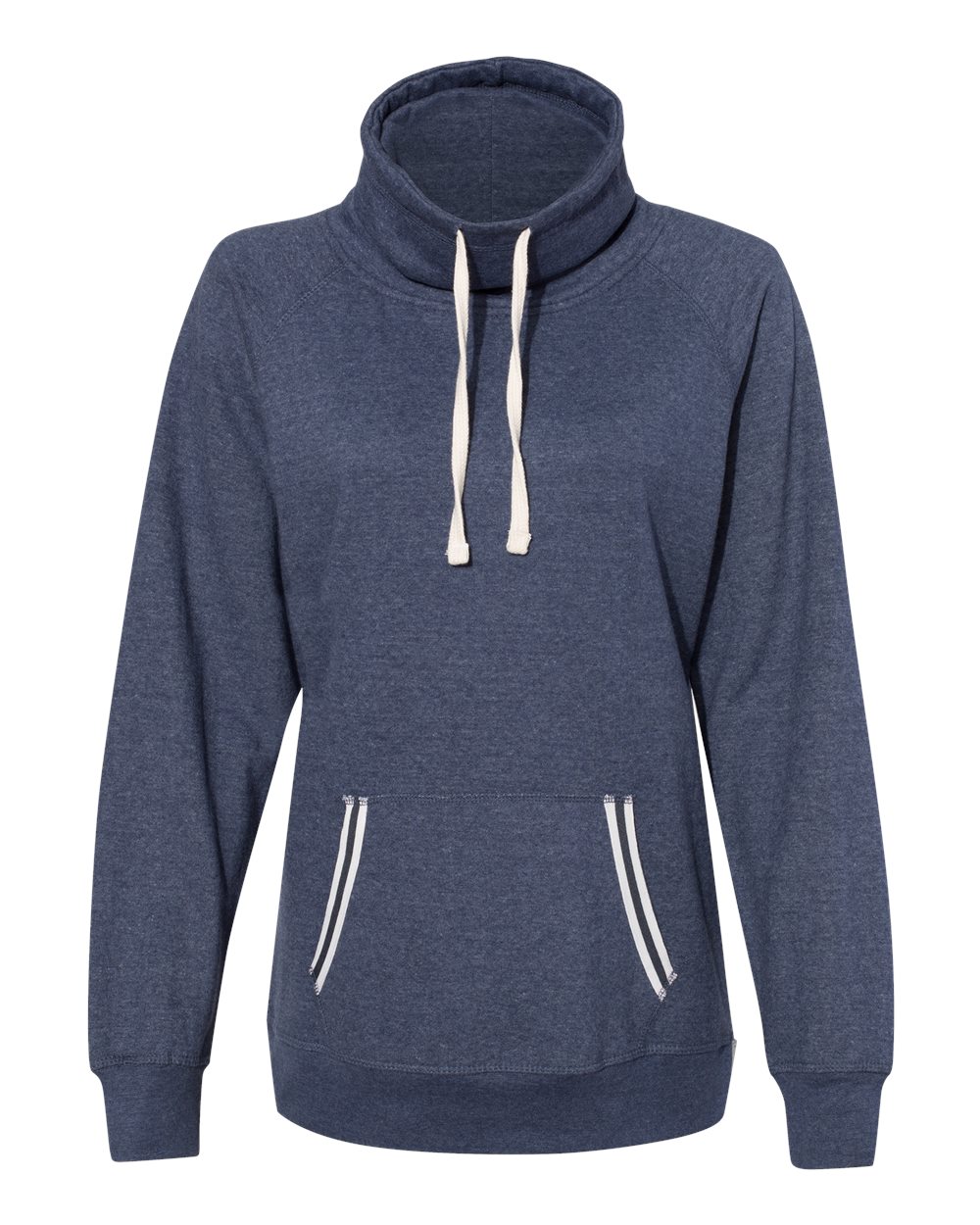 

Женская толстовка Relay Cowl Neck J. America, темно-синий