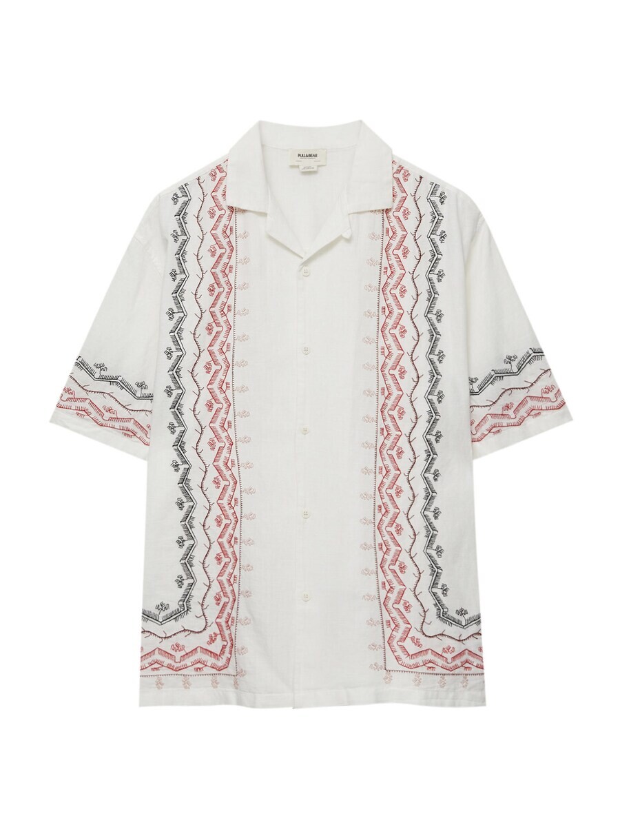 

Комфортная рубашка Pull&Bear, белый