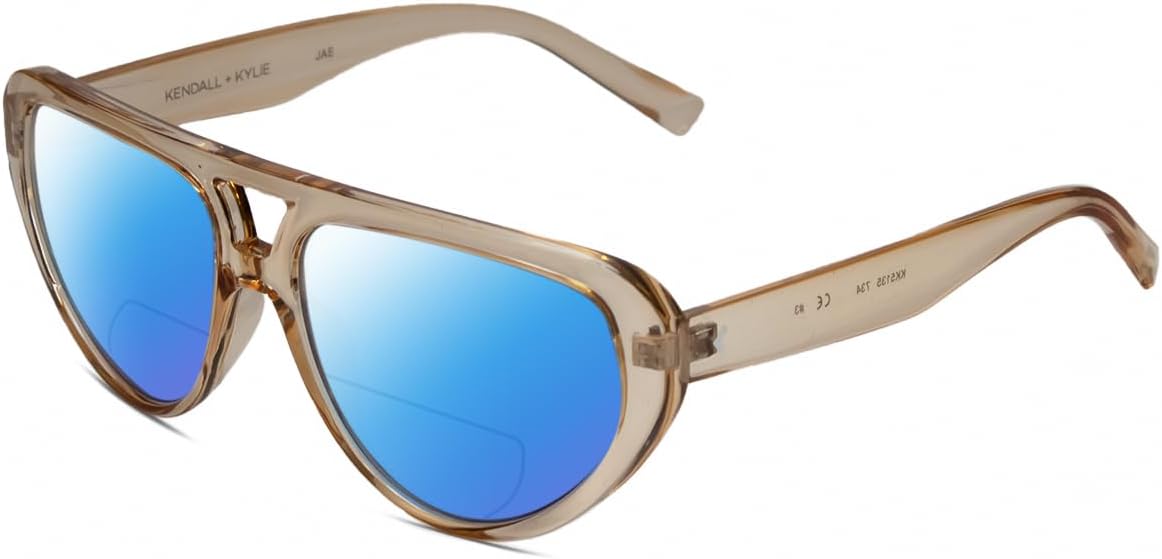 

Солнцезащитные очки для чтения Calabria K+K JAE Oval Polarized BiFocal Reading Sunglasses Golden Wheat Beige Crystal Women Trendy Sunnies Sun Glass Readers, Golden Wheat Beige Crystal/Blue Mirror Lens