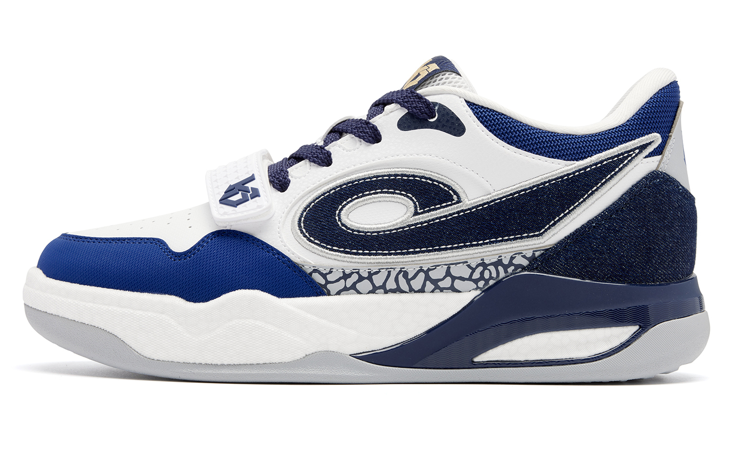 

QIAODAN Кроссовки для скейтбординга Coverage Balance с низким верхом мужские белые спокойный синий Jordan белый безмятежный синий, цвет Jordan White Serenity Blue