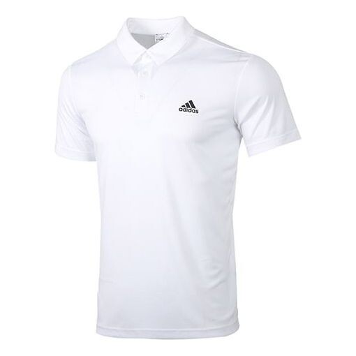 

Футболка Men's adidas Fab Lapel Short Sleeve polo White Polo Shirt, белый