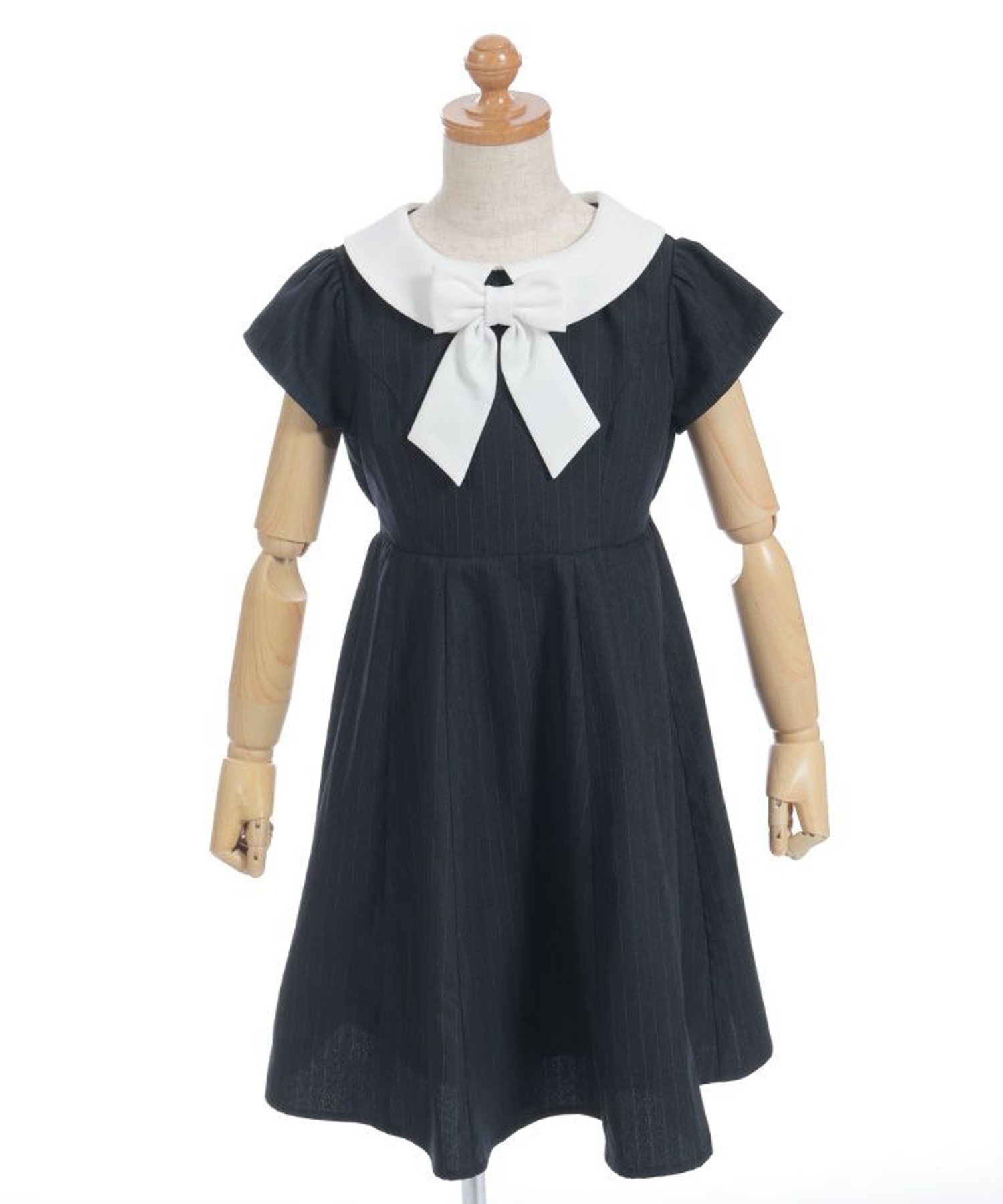 Платье с круглым воротником и лентами Axes femme kids, Navy blue