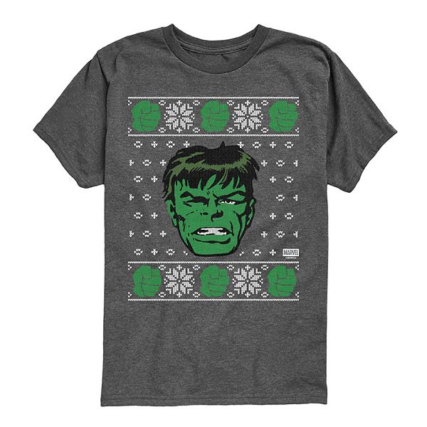 

Футболка с принтом Hulk для мальчиков 8-20 Marvel, Heather Charcoal