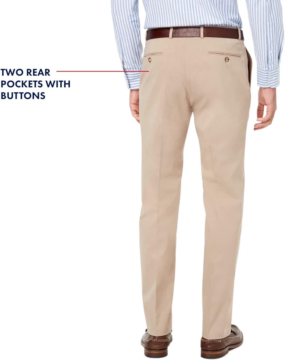 Мужские спортивные брюки Tommy Hilfiger Modern-Fit Comfort Stretch, Khaki — фото 4