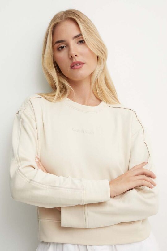 

Хлопковая толстовка для отдыха Calvin Klein Underwear, бежевый