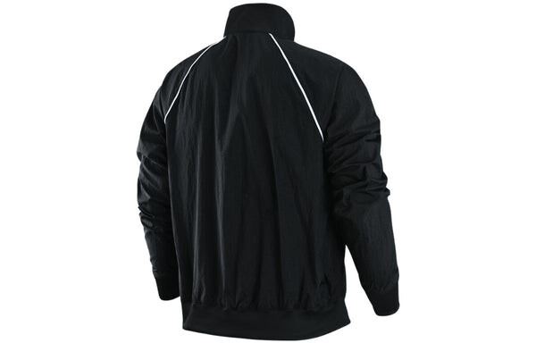 Куртка Men's Nike NBA Brooklyn Nets Logo Printing Zipper Stand Collar Jacket Autumn Black, черный — фото 2