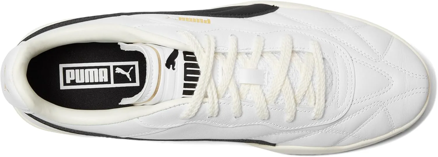 Кроссовки PUMA мужские Tifosi Lux на шнуровке, повседневные - белые, белый/черный — фото 2