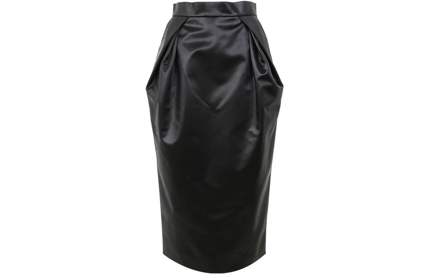 

Кожаная длинная юбка женская черная Maison Margiela