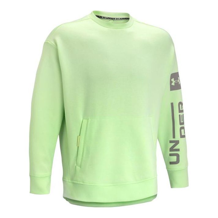 

Спортивный топ Under Armour Summit Knit Graphic Crew Top 'Lime Green' 1373800-369, зеленый