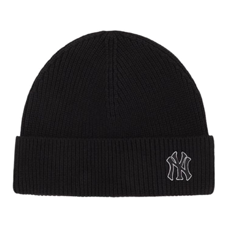 

MLB Акриловая вязаная шапка унисекс черная, Black