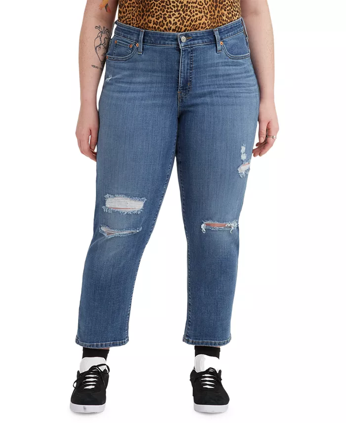 

Модные джинсы Boyfriend oversize Levi's, синий