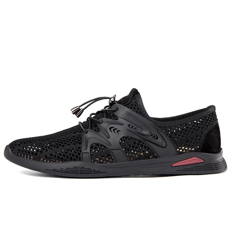 

Амортизирующие устойчивые к истиранию легкие низкие повседневные кроссовки men's LEXON, черный