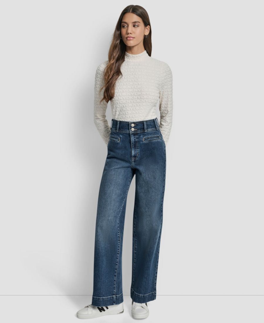 

Женские джинсы с высокой посадкой и двойной застежкой DKNY Jeans, Richmond