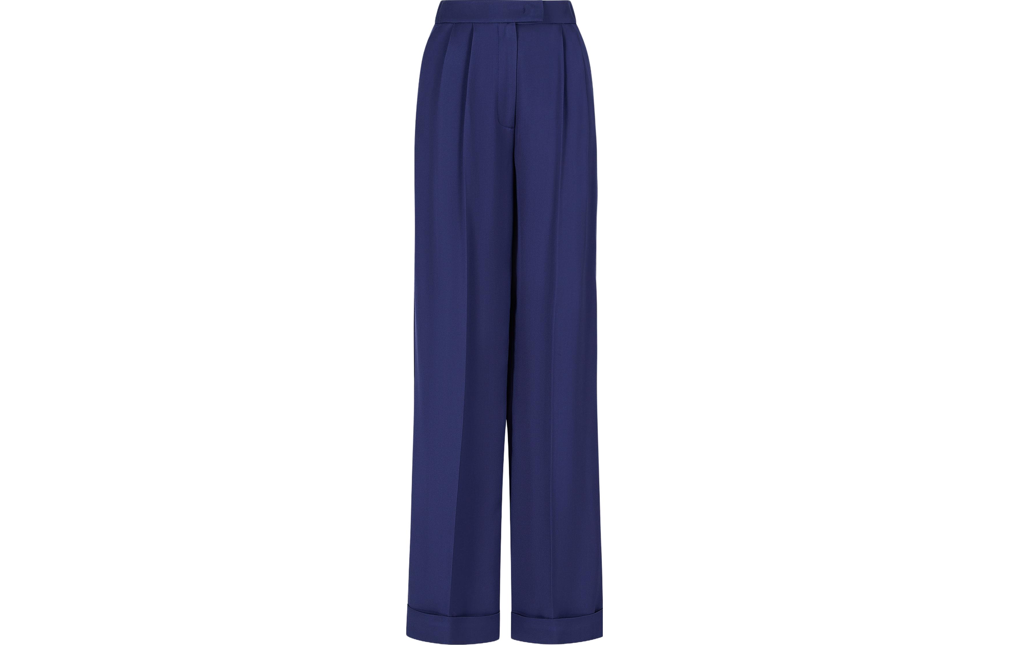 EMPORIO ARMANI Повседневные брюки женские blue purple — фото 3
