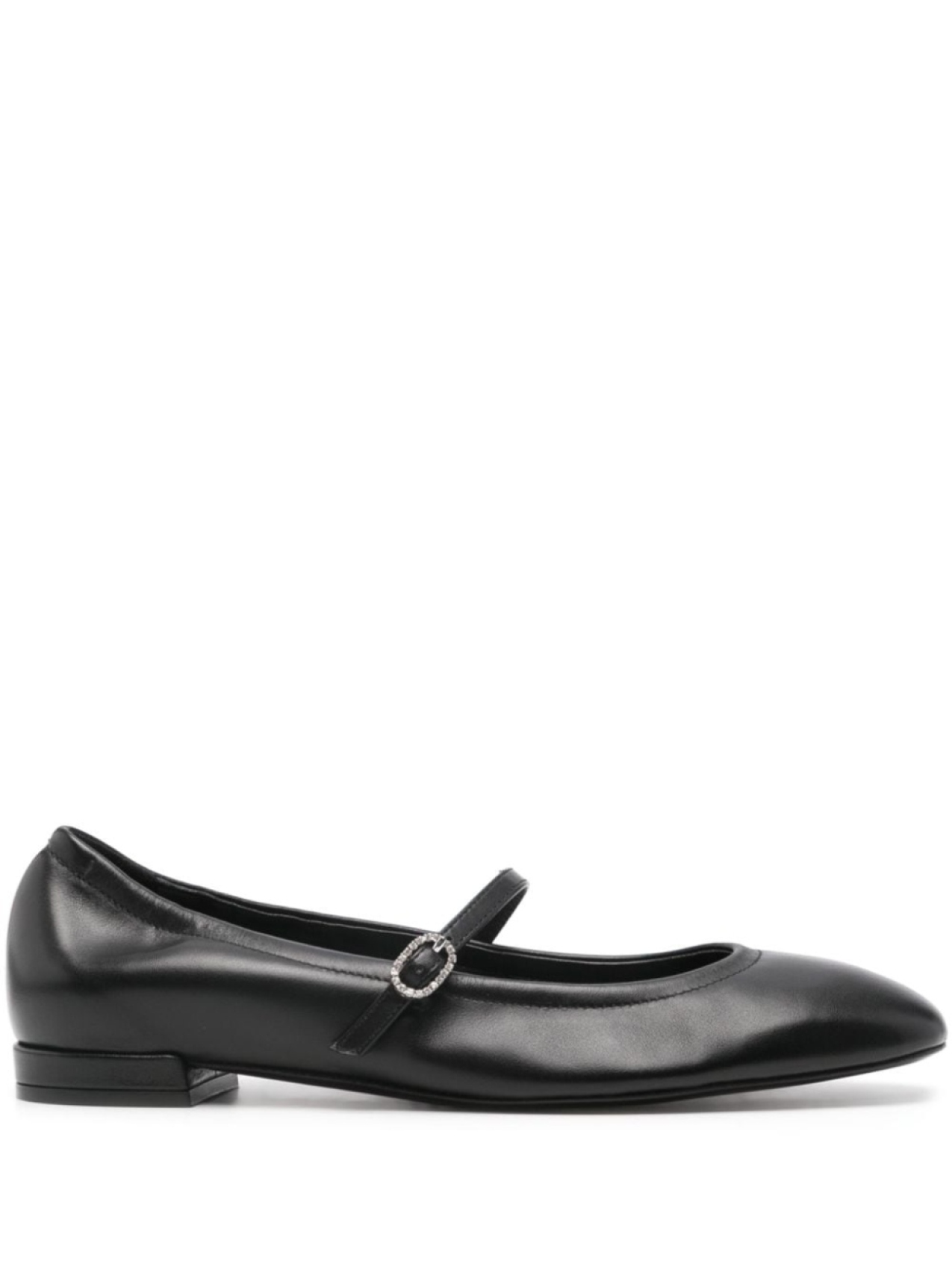 Stuart Weitzman туфли-балетки из кожи Claris, черный