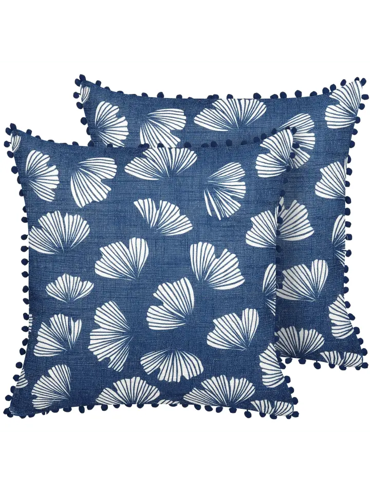 

Декоративная подушка Beliani 2er Set Deko DANDELION, цвет blau/weiß