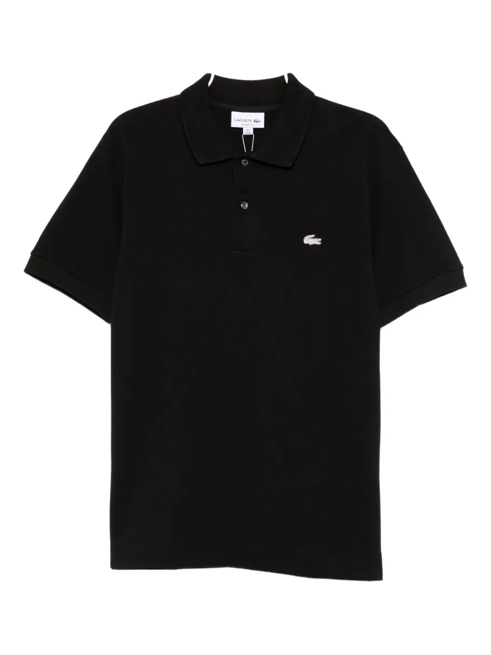 

Рубашка-поло с логотипом-аппликацией Lacoste, черный