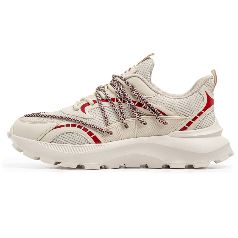 

GAISIMA Высокие низкие массивные кроссовки для мужчин бежево-красные, цвет Beige Red