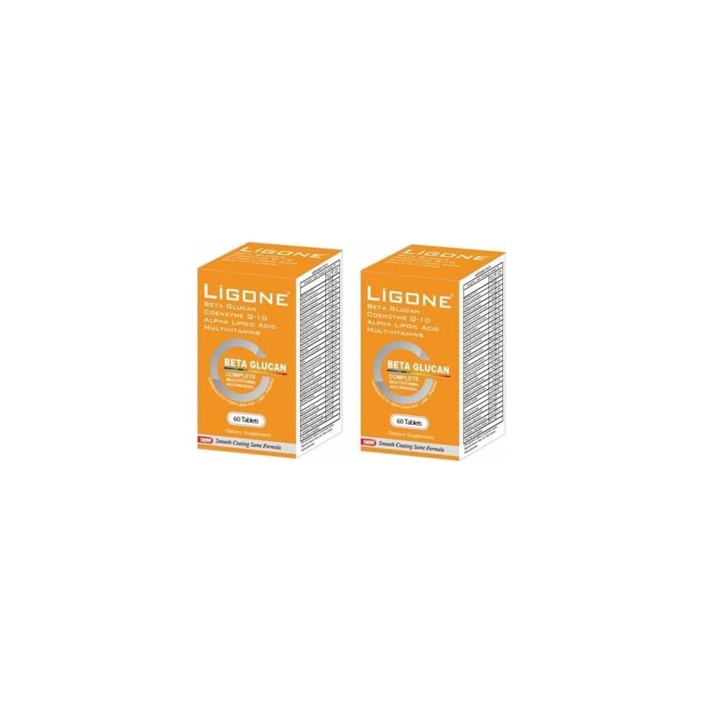 

Бета-глюкан Ligone, 2 упаковки по 60 капсул